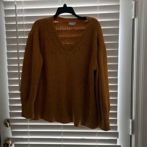 Mustard Yellow Vneck sweater